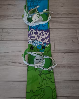 Snowboard Rossignol con attacchi e scarponi
