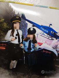 Vestiti di carnevale poliziotta e pilota aerei