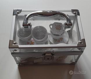 Set da the' per bambine in porcellana con valigett