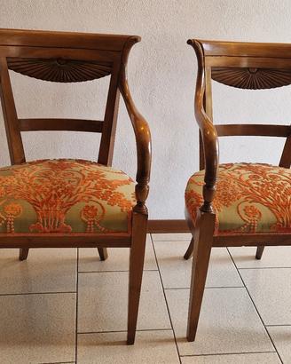 poltroncine stile impero italiano
