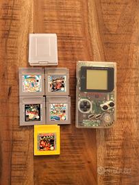 game boy trasparente più giochi