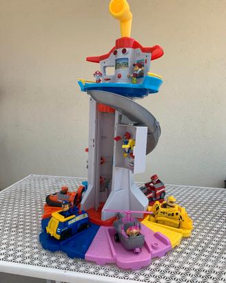 Quartier Generale Paw Patrol 6 Veicoli-Personaggi