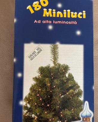 Catena 180 mini luci natale interno / esterno 7 mt