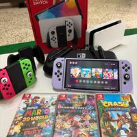 nintendo switch oled con 3 mesi di vita