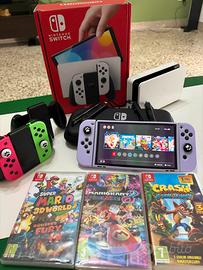 nintendo switch oled con 3 mesi di vita