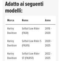 sella monoposto per Harley davidson low raider