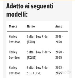 sella monoposto per Harley davidson low raider
