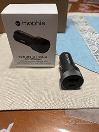 Caricabatterie doppio USB-C/A Mophie 32W per auto