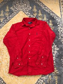 Polo Ralph Lauren camicia rossa custom fit 100%