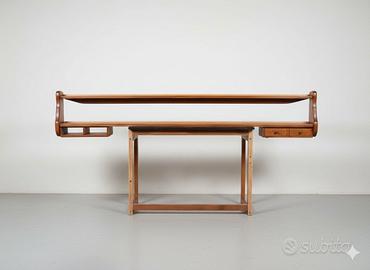 mensola portalibri legno 215x40 realizzata a mano 