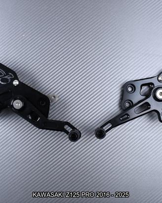 Pedane arretrate KAWASAKI Z125 PRO 2016 - 2025