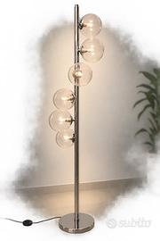 Lampada da terra cromata
