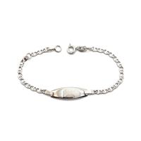 Bracciale bambini oro bianco