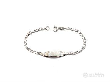 Bracciale bambini oro bianco