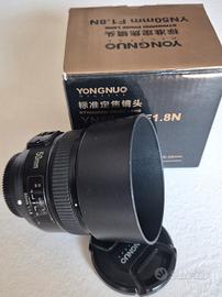 Obiettivo Yongnuo yn 50mm f1.8 per Nikon