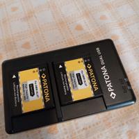 2 BATTERIE LUMIX LX 15 CON CARICATORE