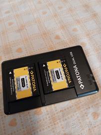 2 BATTERIE LUMIX LX 15 CON CARICATORE