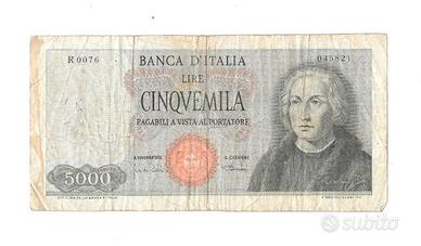 5000 Lire Cristoforo Colombo 1° Tipo (1970)
