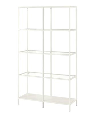 Scaffale Ikea VITTSJÖ, specchio,manichini, busto