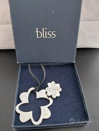 Parure in acciaio con brillantino originale Bliss