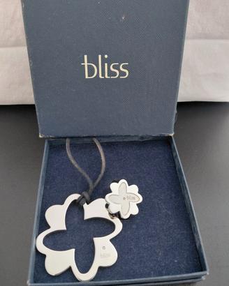 Parure in acciaio con brillantino originale Bliss