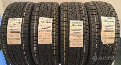 4 Pneumatici 225/45 R18 Continental Contiwintercon