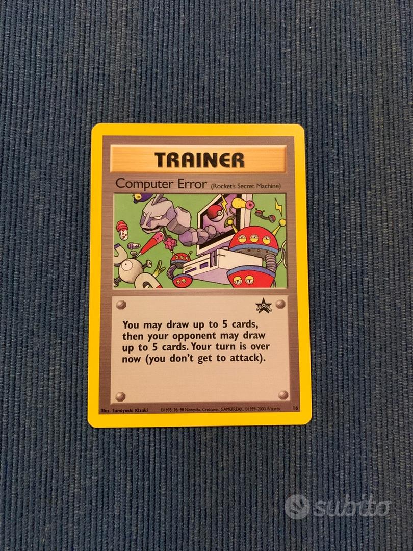 Carte Pokémon computer error promo black star mint - Collezionismo In ...
