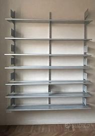 Libreria in alluminio "Continua" 220x180 cm