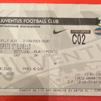 Biglietto storico Juventus Roma 2004