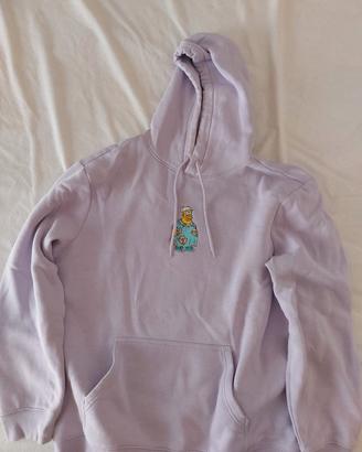 Felpa Lilla H&M Taglia XL