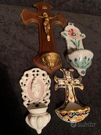 Lotto acquasantiere religiose