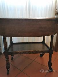 tavolino pieghevole con ruote