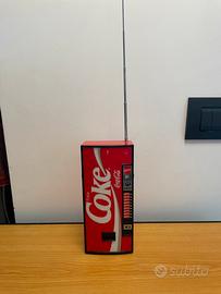 Coca cola radio distributore automatico vintage