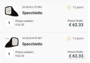 Specchietti SX e DX PAJERO 1996-2001 manuali