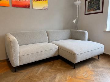 Divano Cargo chaise longue grigio chiaro