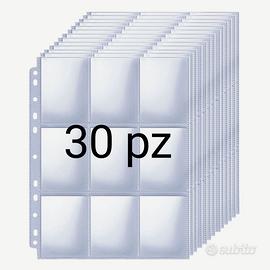 30 Fogli Raccoglitori a 9 Tasche NUOVI