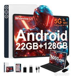 tablet  NUOVO 10.1 128gb ram 22gb android 2 