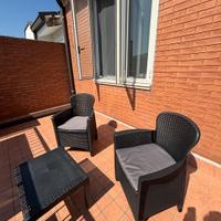 Salottino da giardino/terrazzo con poltroncine