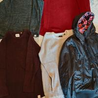 stock 4 maglioncini e 1 giacca mezza stagione uomo