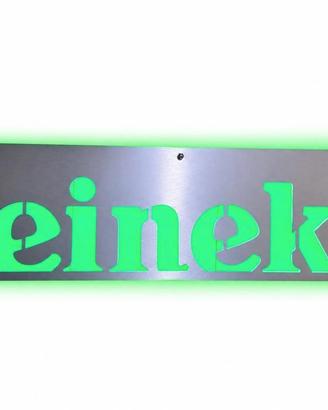 Insegna luminosa Heineken 150cm a led in alluminio
