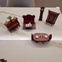 miniatura soggiorno casa delle bambole de agostini