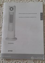 Stufa al quarzo 2 in 1 con deumidificatore