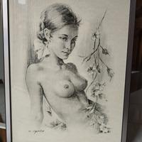 Quadro nudo di donna