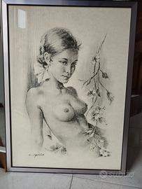Quadro nudo di donna