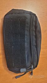 Pouch Tattica / Tasca MOLLE Nera con Velcro