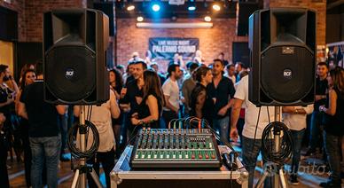 noleggio impianto audio, strumenti musicali 