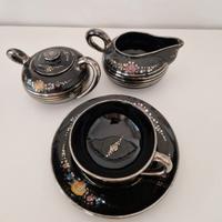 Servizio da tè Deruta anni 50