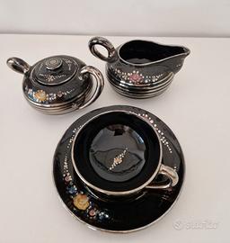 Servizio da tè Deruta anni 50