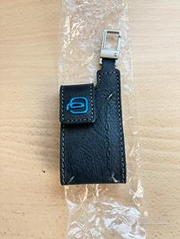 Piquadro etichetta per valigia in pelle