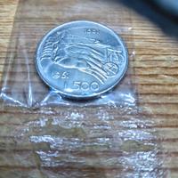 500 Lire Argento Bighe 1961